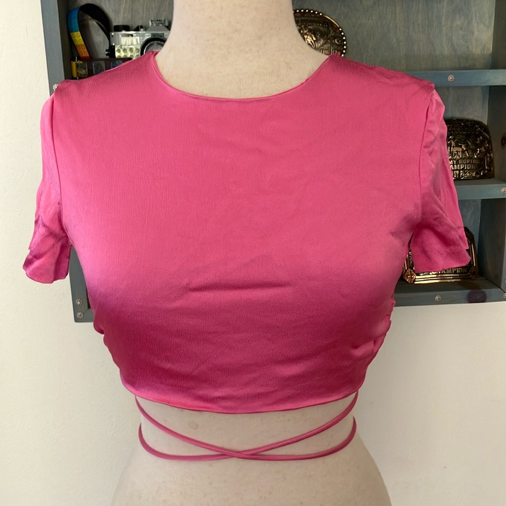 Zara Pink Crop Size M